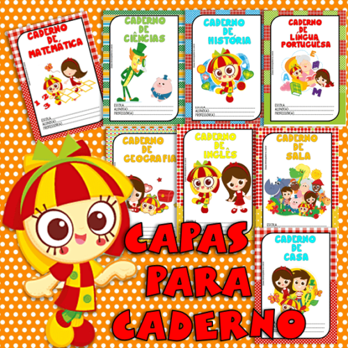 capas para caderno sitio do pica pau amarelo