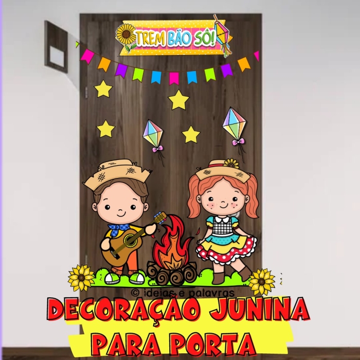 Decoração Junina para Porta