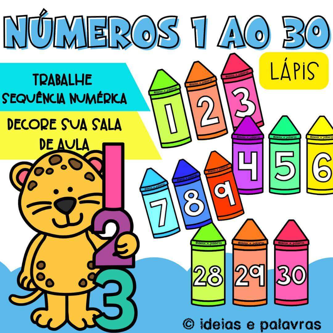 numeros 1 ao 30