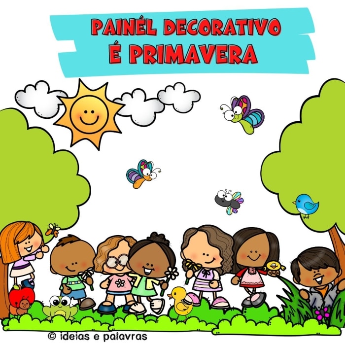 Painel decorativo é primavera