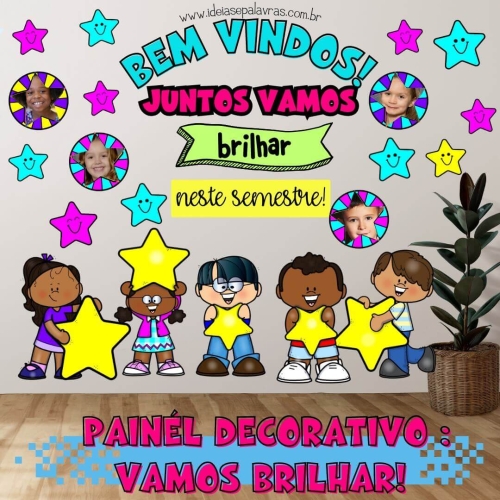 Decoração de sala de aula infantil | www.ideiasepalavras.com.br