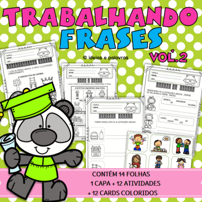 Apostila Trabalhando Frases vol.2 | Educação Infantil